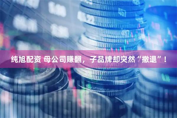 纯旭配资 母公司赚翻，子品牌却突然“撤退”！
